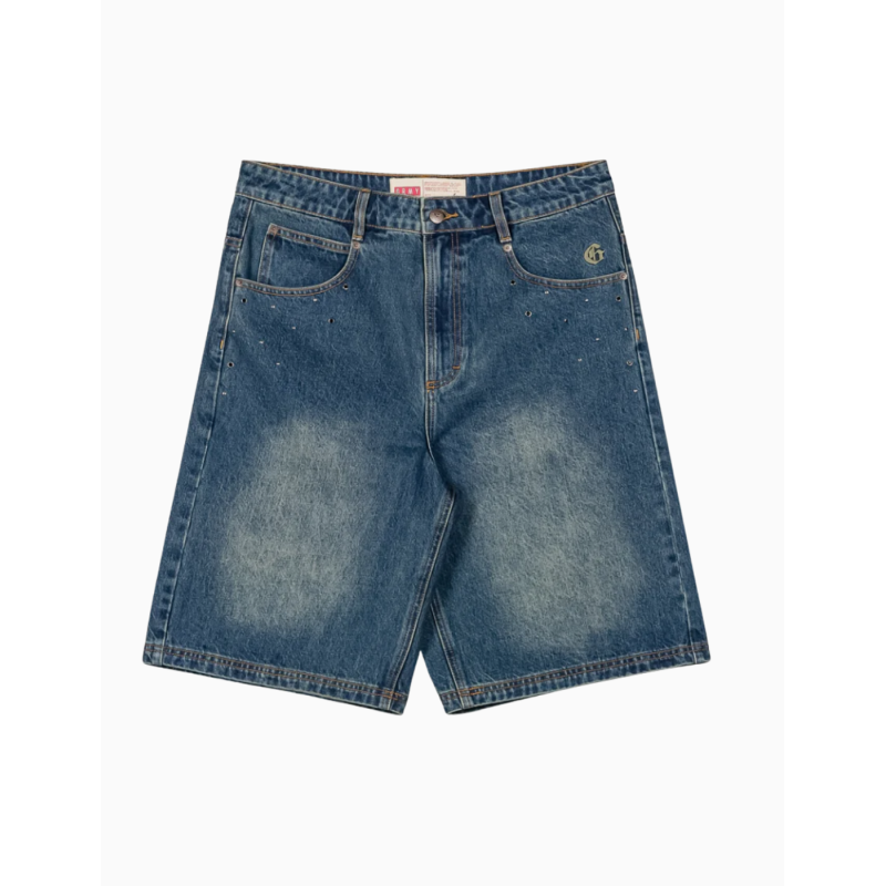 Pantalón Corto Grimey Chief Watcher Baggy Washed Sage Blue