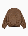 Chaqueta Bomber Grimey Chief Watcher Pu Leather Brown