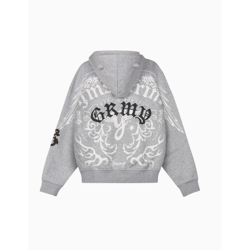 Sudadera Grimey Chief Watcher Zipper Sport Grey