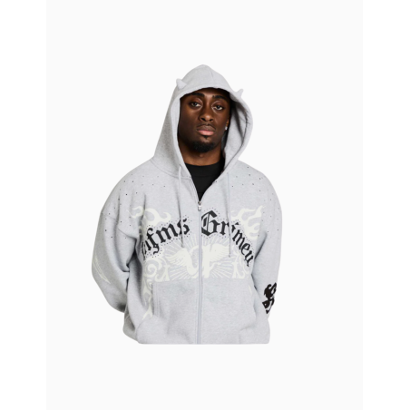 Sudadera Grimey Chief Watcher Zipper Sport Grey