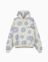 Sudadera Grimey Chief Watcher All Over Print Boxy Off White