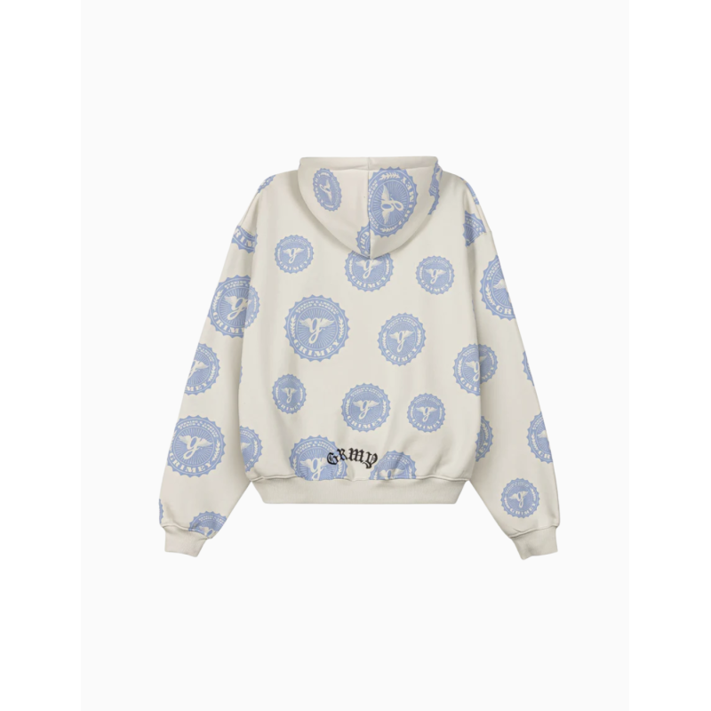 Sudadera Grimey Chief Watcher All Over Print Boxy Off White