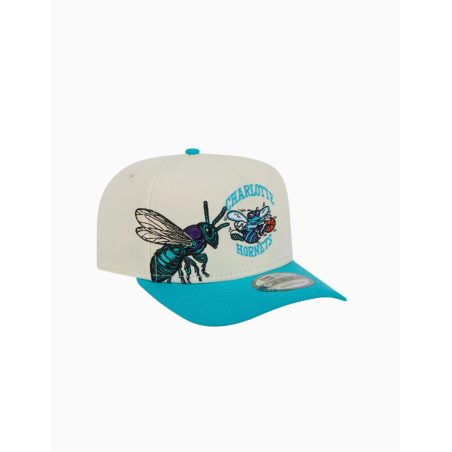 Gorra NBA Hardwood Charlotte Hornets 9FIFTY Snapback A-Frame Turquesa