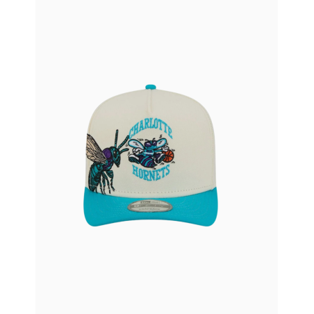 Gorra NBA Hardwood Charlotte Hornets 9FIFTY Snapback A-Frame Turquesa