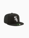 Gorra ajustada 59FIFTY negra oficial de los Chicago White Sox