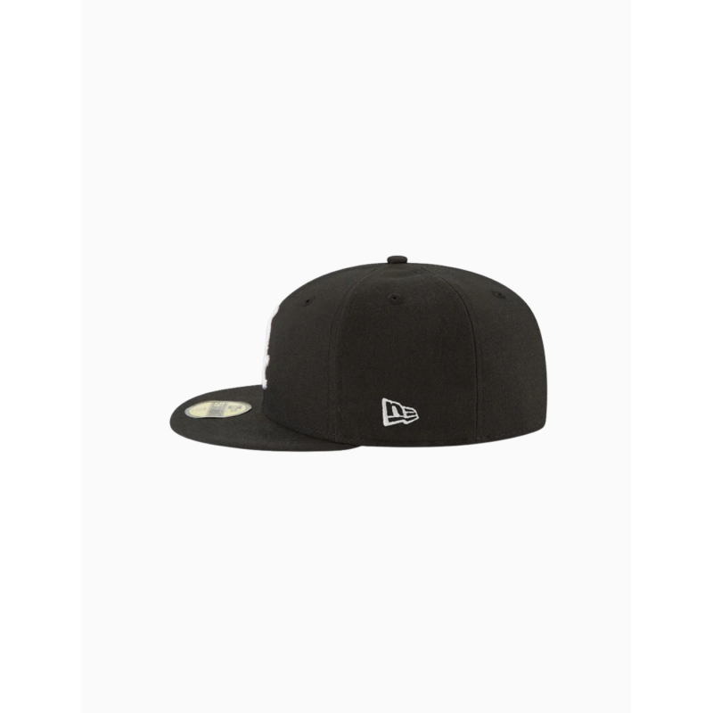 Gorra ajustada 59FIFTY negra oficial de los Chicago White Sox