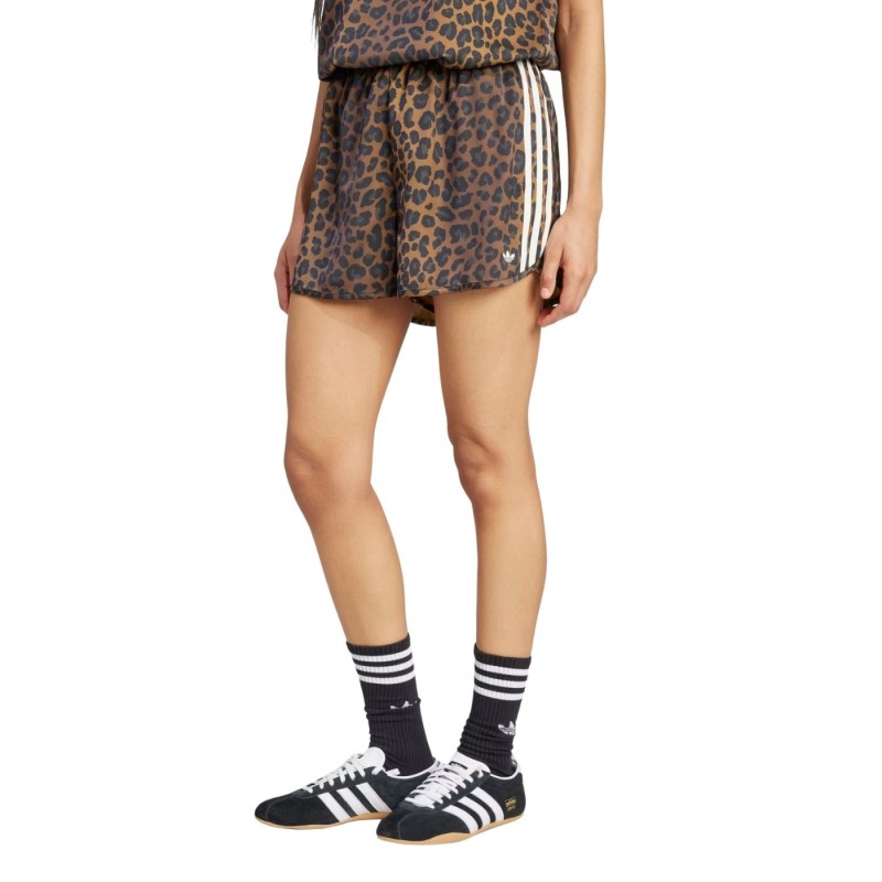 Pantalón Adidas Satin Shorts Leopard