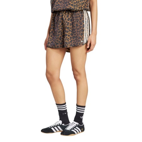Pantalón Adidas Satin Shorts Leopard