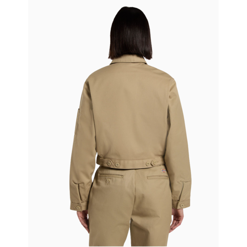 Chaqueta Dickies LINED EISENHOWER CROP W REC KHAKI