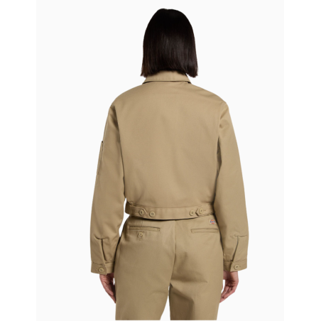 Chaqueta Dickies LINED EISENHOWER CROP W REC KHAKI