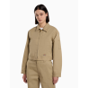 Chaqueta Dickies LINED EISENHOWER CROP W REC KHAKI