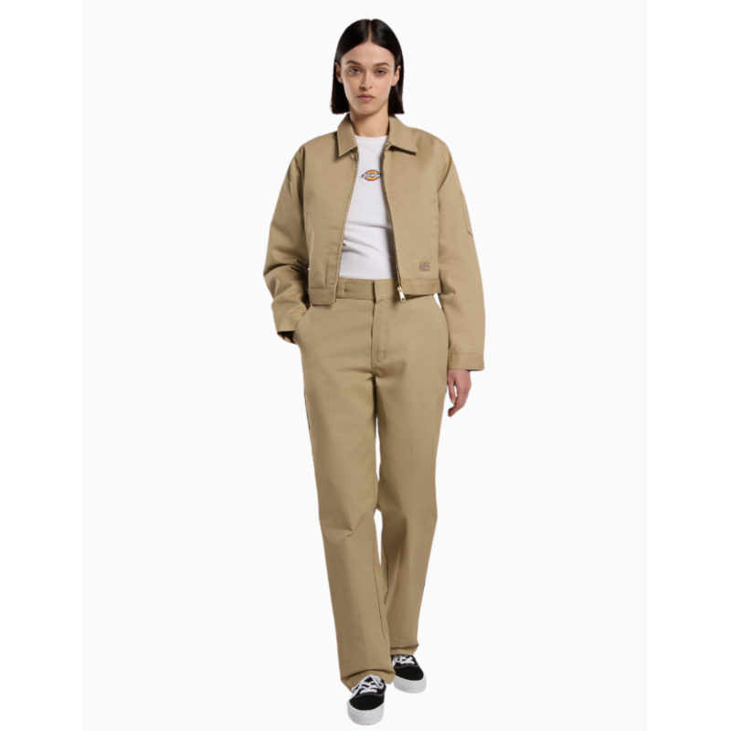 Chaqueta Dickies LINED EISENHOWER CROP W REC KHAKI