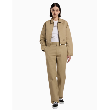 Chaqueta Dickies LINED EISENHOWER CROP W REC KHAKI