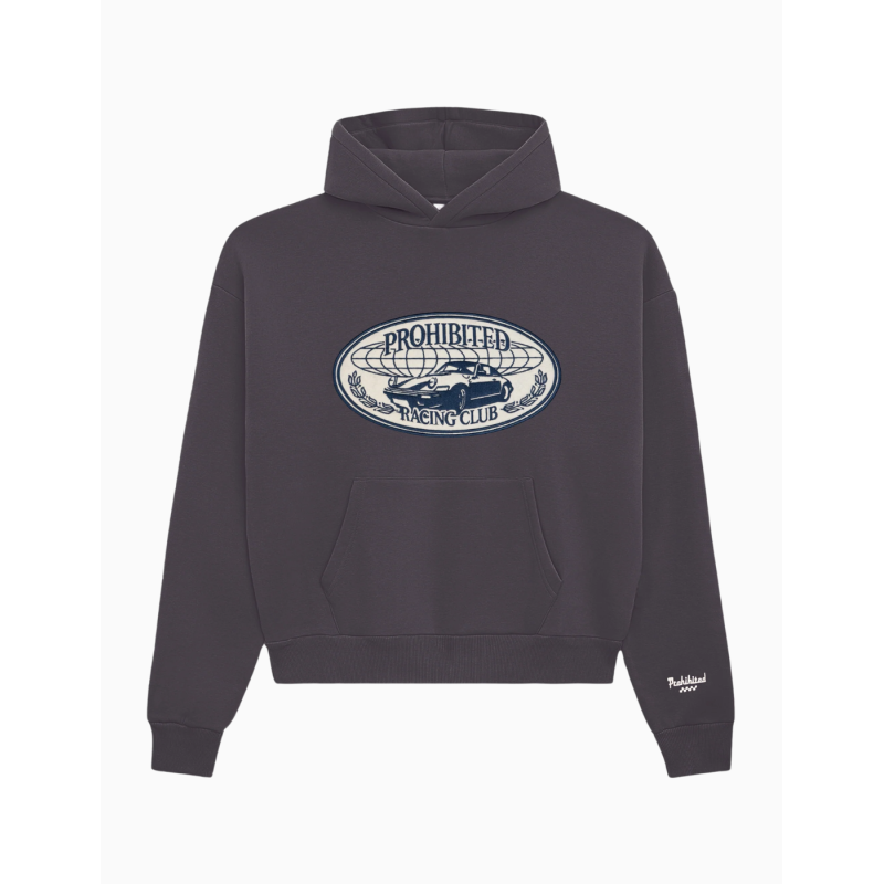 Sudadera Prohibited Racercore Hoodie Slate Blue