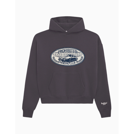 Sudadera Prohibited Racercore Hoodie Slate Blue