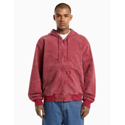 Chaqueta Dickies HILHAM LINED DENIM HOODED BOMBER GARNET