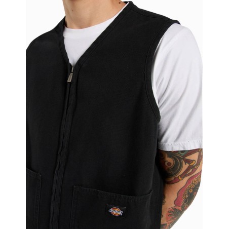 Chaleco Dickies CANVAS SUMMER VEST BLACK