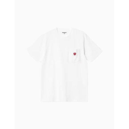Camiseta Carhartt S/S Pocket Heart T-Shirt Blanca