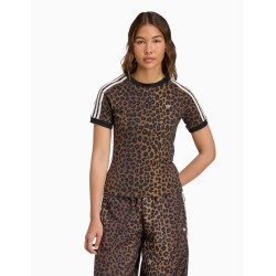Camiseta Adidas Cali con estampado de leopardo