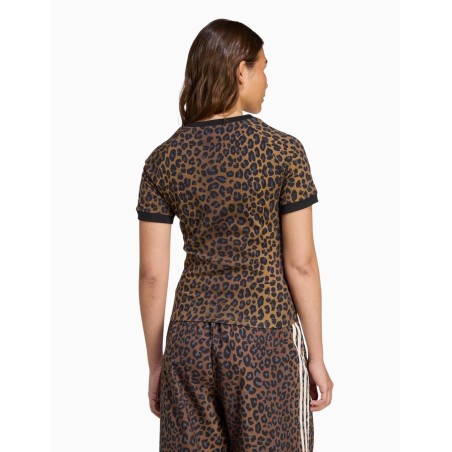 Camiseta Adidas Cali con estampado de leopardo