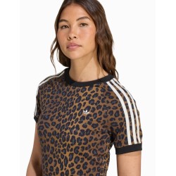 Camiseta Adidas Cali con estampado de leopardo