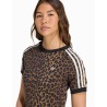 Camiseta Adidas Cali con estampado de leopardo