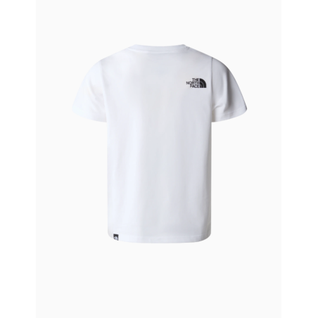 Camiseta The North Face Simple Regular para Niño Blanca