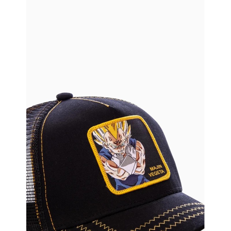 Gorra Capslab trucker negra Majin Vegeta MV2 Dragon Ball