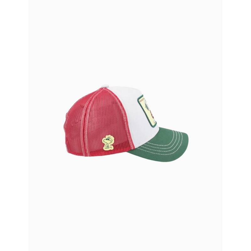 Gorra Capslab Snoopy Joe Cool Beige Green Red Trucker