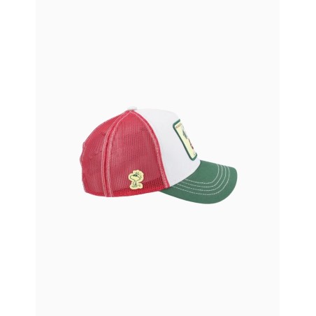 Gorra Capslab Snoopy Joe Cool Beige Green Red Trucker