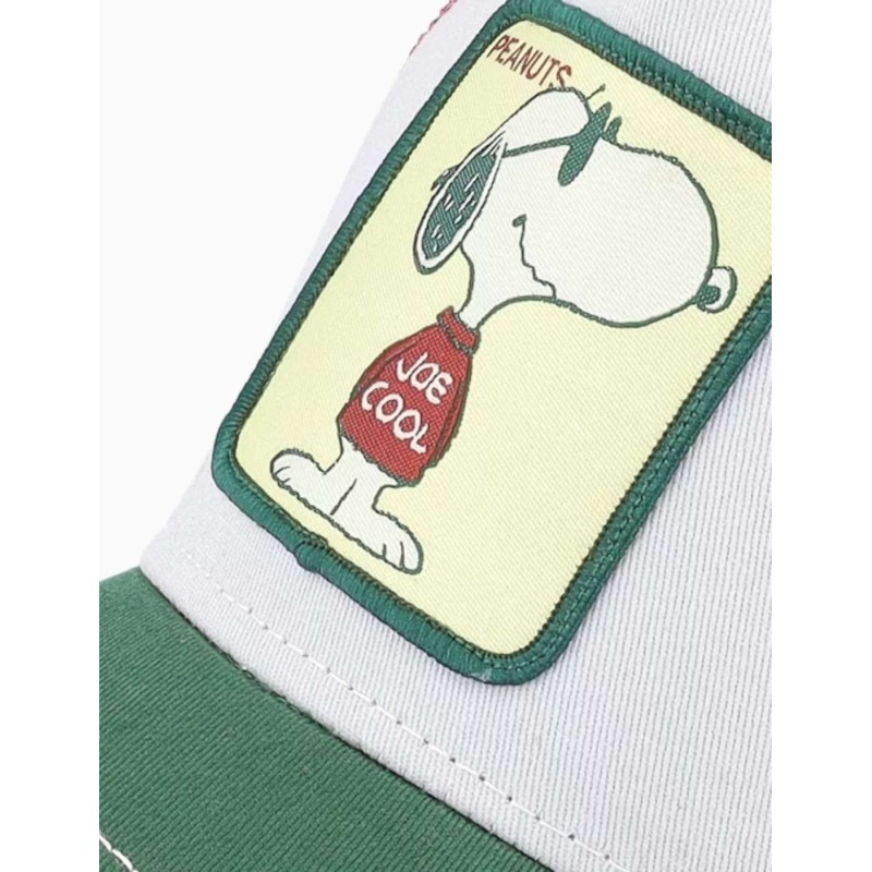Gorra Capslab Snoopy Joe Cool Beige Green Red Trucker
