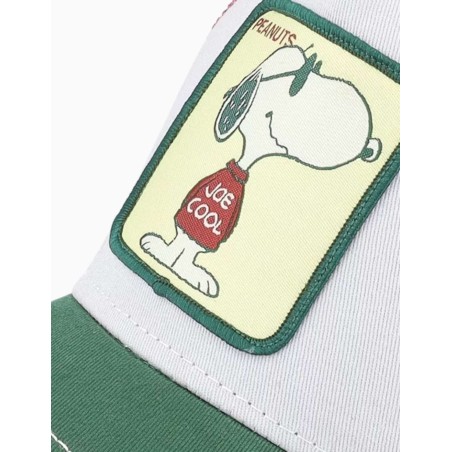 Gorra Capslab Snoopy Joe Cool Beige Green Red Trucker