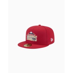 Gorra NBA Hardwood Classic Denver Nuggets 59FIFTY Fitted Rojo Oscuro
