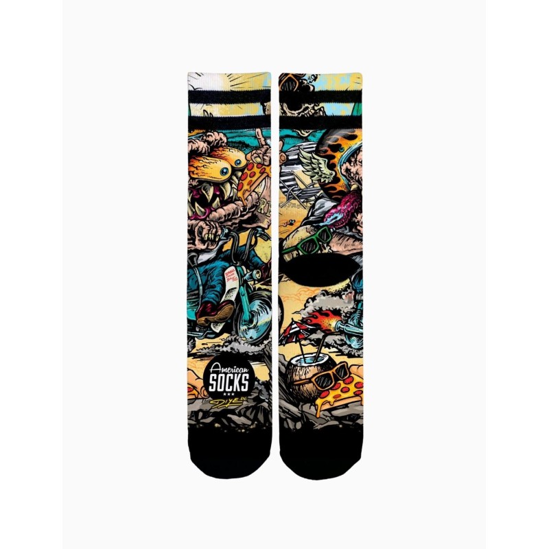 Calcetin American Socks Bike Monster