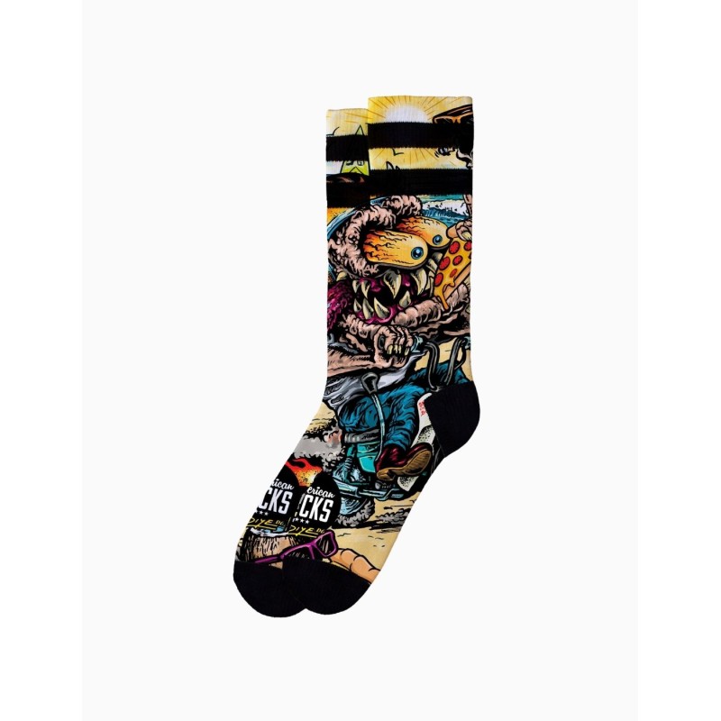 Calcetin American Socks Bike Monster