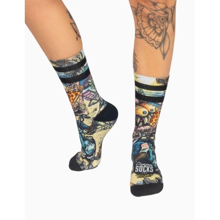 Calcetin American Socks Bike Monster