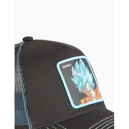 Gorra Capslab trucker negra Son Goku Super Saiyan Blue Dragon Ball