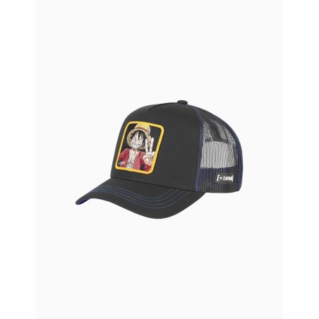 Gorra Capslab Trucker Luffy One Piece Amarillo Azul