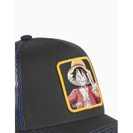 Gorra Capslab Trucker Luffy One Piece Amarillo Azul