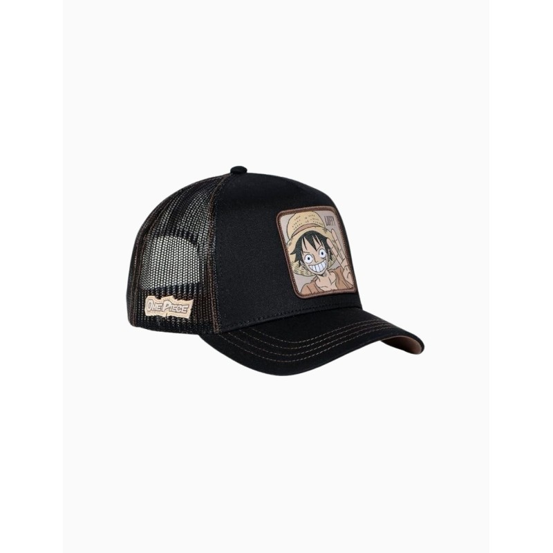 Gorra Capslab Trucker Luffy One Piece Marrón