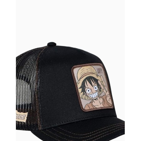 Gorra Capslab Trucker Luffy One Piece Marrón
