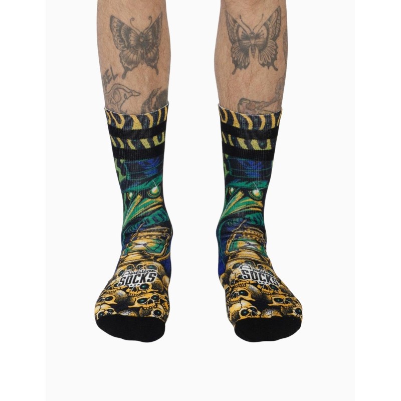 Calcetin American Socks Black Plague