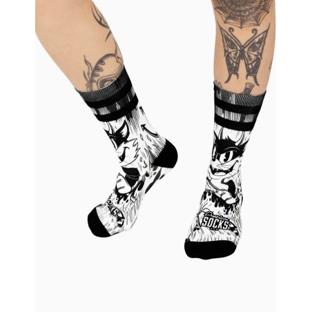 Calcetines American Socks Mid High Evil Cat