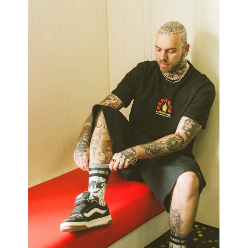 Calcetines American Socks Mid High Evil Cat