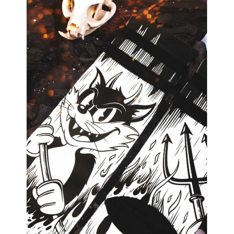 Calcetines American Socks Mid High Evil Cat
