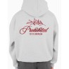 Sudadera Prohibited Leaf Hoodie Grey Melange