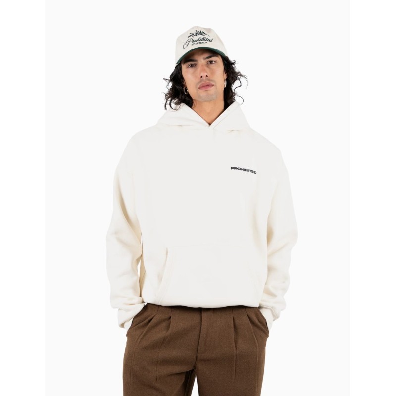 Sudadera Prohibited 10119 Cream