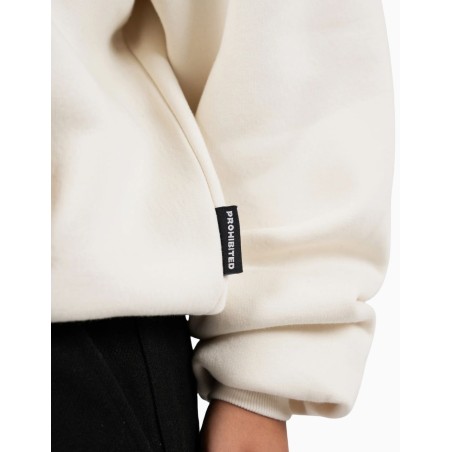 Sudadera Prohibited 10119 Cream