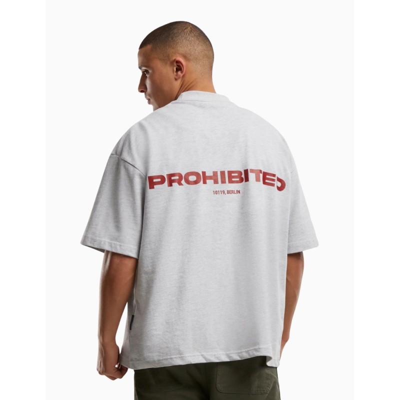 Camiseta Prohibited 10119 Grey Melange