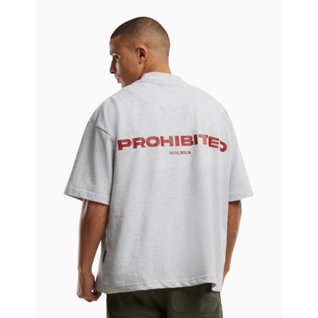 Camiseta Prohibited 10119 Grey Melange